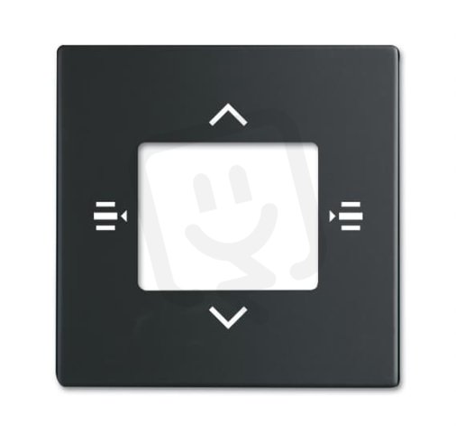 ABB KNX Kryt pro prvek ovládací 6násobný mechová černá 6108/61-885-500