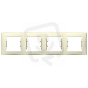 Sedna Rámeček čtyřnásobný, Beige SCHNEIDER SDN5800747