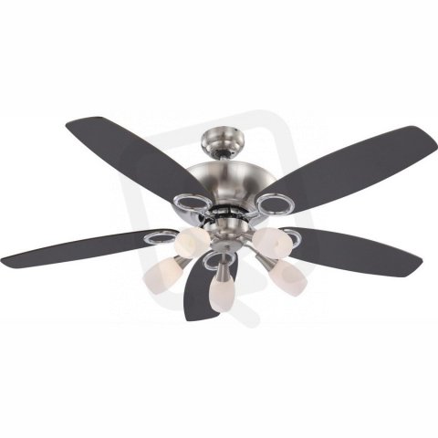 Stropní ventilátor JERRY chrom 5xE14, max. 40W 230V GLOBO 0337