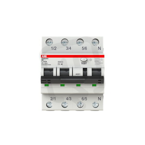 ABB DS203NC-B8/AC300 kombinace jistič/chránič 3P+N 8A 300 mA B AC