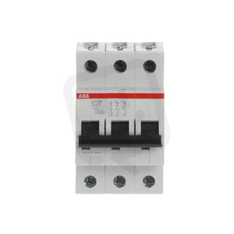 S203M-D40 3 fázový jistič 40 A char. D 10kA ABB 2CDS273001R0401