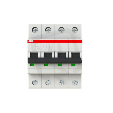 S204-C4 4 fázový jistič 4 A char. C 6kA ABB 2CDS254001R0044