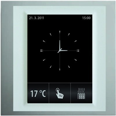 Ovládací dotyková jednotka, pro montáž do zdi RF Touch-B hliník/perleťová
