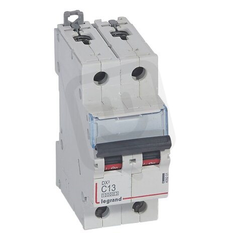 DX3 JISTIČ, 2 PÓLOVÝ, CHAR. C,13A 10000A/16KA LEGRAND 409201
