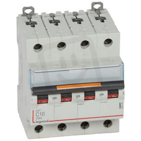 DX3 JISTIČ, 4 PÓLOVÝ, CHAR. C,10A 25KA LEGRAND 409793