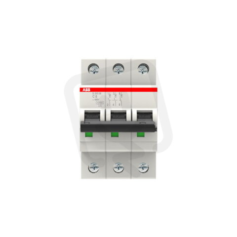 S203M-C8 3 fázový jistič 8 A char. C 10kA ABB 2CDS273001R0084