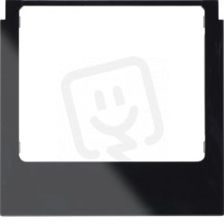Designový rám pro KNX Touch Control 3,5 ostré hrany černá lesk BERKER 13192245