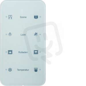 Dotykový sensor 4-násobný komfort R.1 sklo, bílá BERKER 75144160