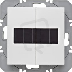 KNX RF tlačítko 2-násobné solární ploché, quicklink, S.1/B.x, bílá lesk 85656189