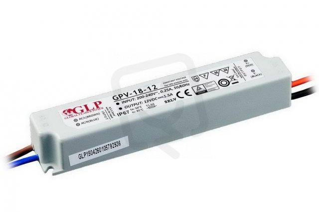 LED driver plastový DRIVER 18W/P IP67 (GPV-18) GREENLUX GXLD131