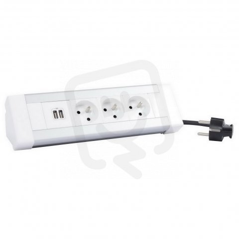 Legrand 054635 STOLNÍ BLOK 3X2P+T USB 2400MA