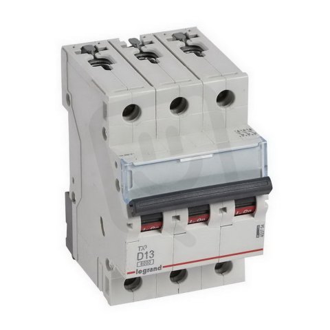 TX3 JISTIČ, 3 PÓLOVÝ, CHAR. D, 13A 6000A LEGRAND 403754
