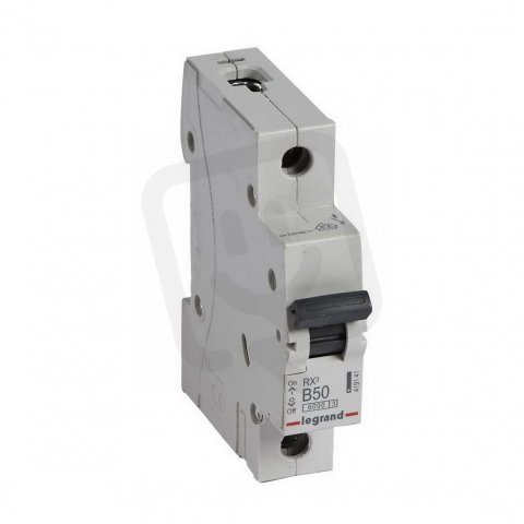 RX3 JISTIČ, 1 PÓLOVÝ, CHAR. B, 50A 6000A LEGRAND 419141