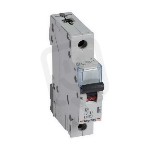 TX3 JISTIČ, 1 PÓLOVÝ, CHAR. D, 10A 6000A LEGRAND 403719