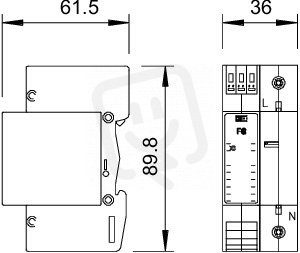 OBO 5096308 Spodní díl V20 a V25 V20-C U-1 FS