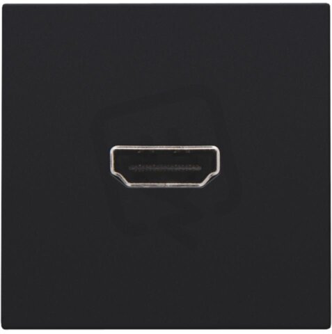 Zásuvka HDMI-HDMI-BLACK COATED NIKO 161-69417