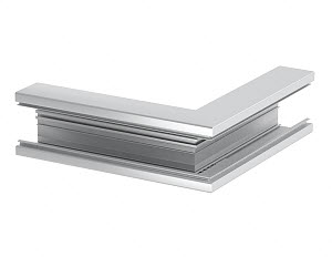 Vnější roh OBO GA-SA70110EL, pro kanál Rapid 80, 70x110mm, Hliník, Alu eloxováno