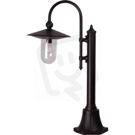 Sloupové svítidlo Adonis sloup malý s ramenem černá 60W IP23 E27 916241/07