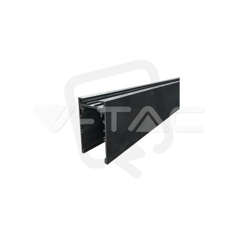 Recessed Aluminium Track Rail Black 0.5M