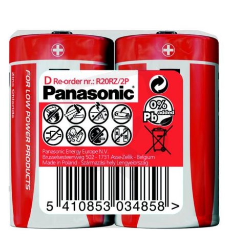 Panasonic R20RZ zinková baterie Panasonic R20