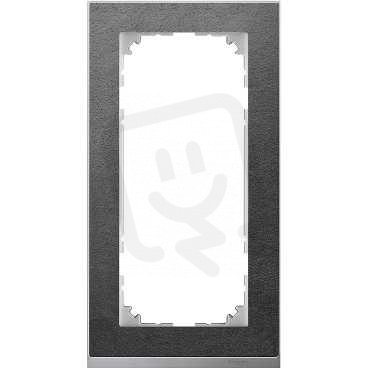 Merten Rámeček 2násobný M-Pure Decor Slate/Aluminium SCHNEIDER MTN4025-3669