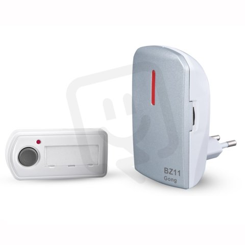 Elektrobock 1117 BZ11 stříbrná Bezdrátový zvonek - 230V AC