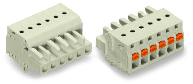 Pružinová svorka Push-in CAGE CLAMP sv.šedá 2,5mm2 16pól. WAGO 2721-116/008-000