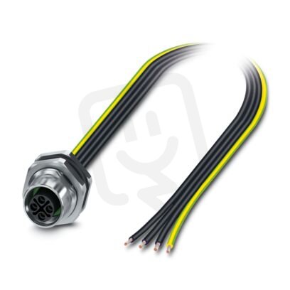 Přístrojový konektor zezadu stěny SACC-DSI-M12FSS-4P-M16XL/0,5PE 1411598