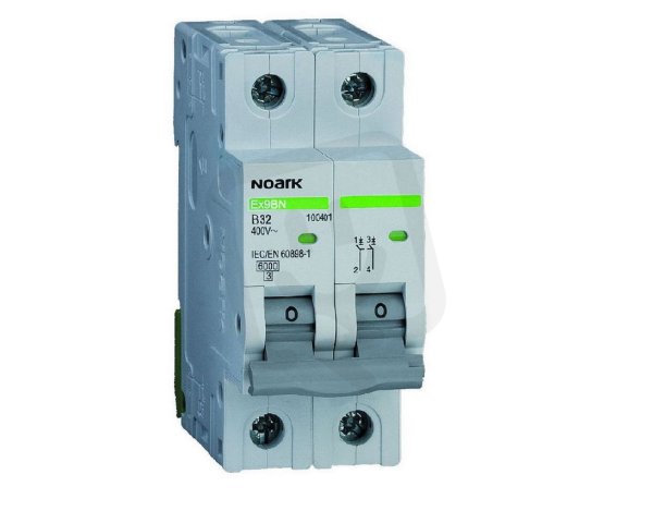 Instalační jistič NOARK 100221 EX9BN 6 kA, char. D, 32 A, 2pól