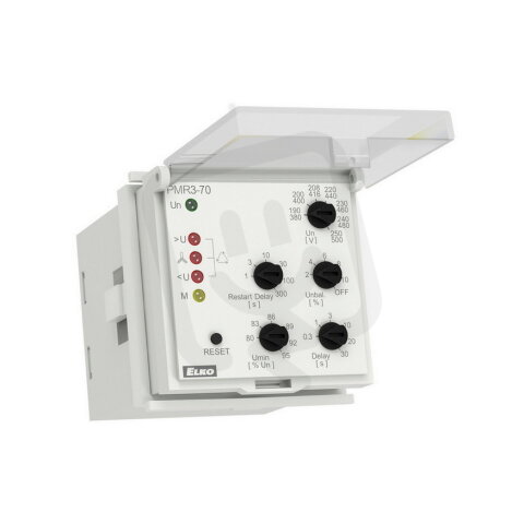 Hlídací napěťová relé volitelný rozsah PMR3-70 ELKO EP 8595188185288