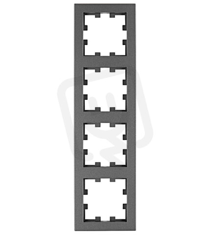 Krycí rámeček 4násobný, antracit SCHRACK EV115304--