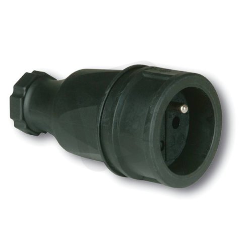 spojka GUMI, 16A/250V, černá, 2410-s PCE 2410-s