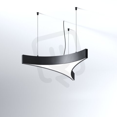 LED Svítidlo MI-SAIL-S, 21W, 3000K, bez trafa, 24VDC, IP20, černá FPMI031-07NL0B