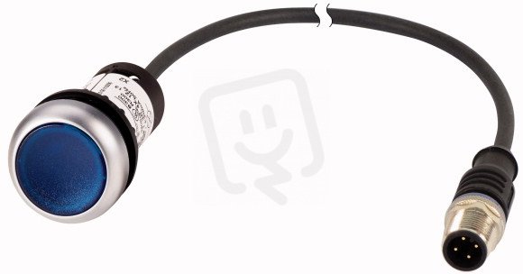 Eaton C22-DRL-B-K10-24-P5 Prosvětlené tlačítko, aretace, 24V AC/DC, modrá, 1Z