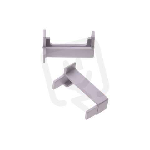 Pár koncovek profilu 2SP-S stříbrné T-LED 096657