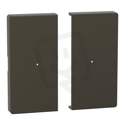 Klapka, Merten System D,  pro tlačítkový modul 2násobný, mocca, plast