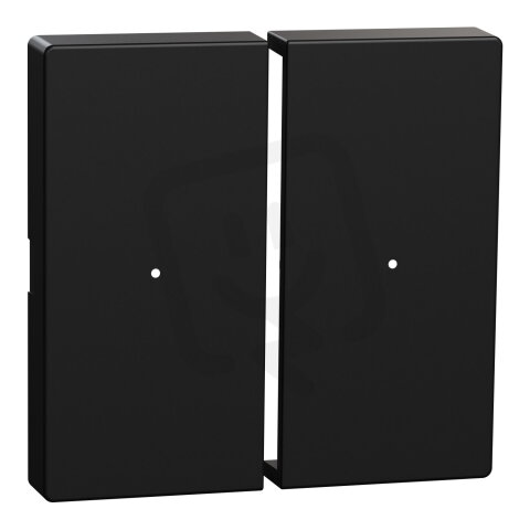 Klapka, Merten System M, pro tlačítkový modul 2násobný, černá matná MEG5220-0403