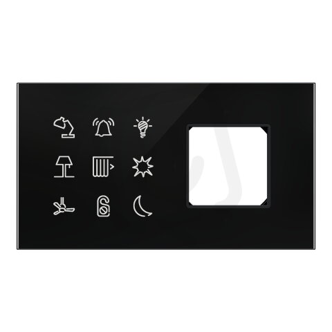 SpaceLogic Modbus 2G panel k posteli 9 tlačítkový a rámeček (New Unica)