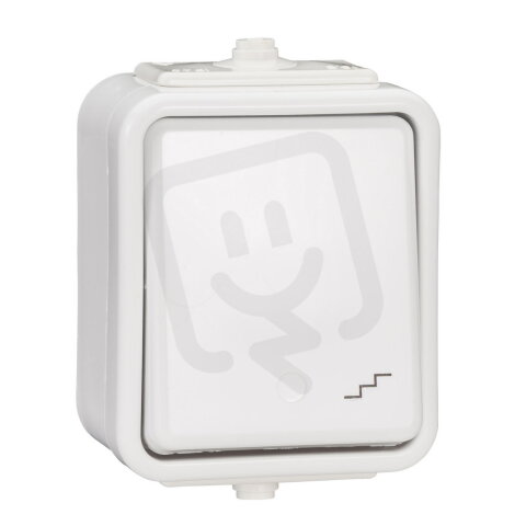 Schneider E070260 Serie C, WNt 600C-Bílá, Přepínač střídavý, řazení 6