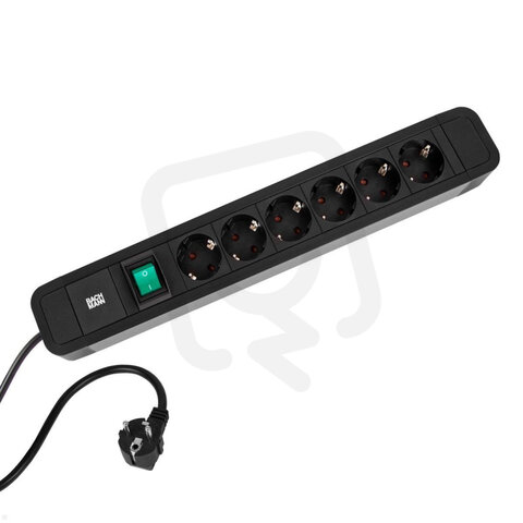 Bachman 350.001 PRIMO 2 6xCEE7 / 3 1xSwitch 2,0m CEE7 /
