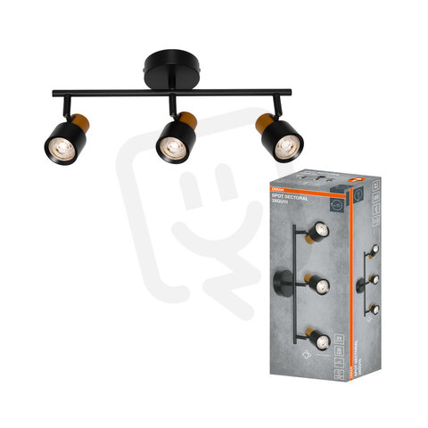LED SPOT SECTORAL BLACK 3XGU10 OSRAM 4099854588822