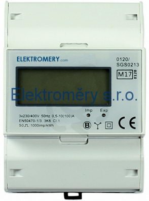 Elektroměry E801 SDM 72D 0,25 - 100A MID