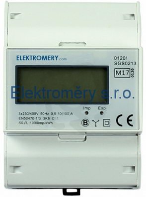 Elektroměr SDM 72D 0,25 - 100A MID E801