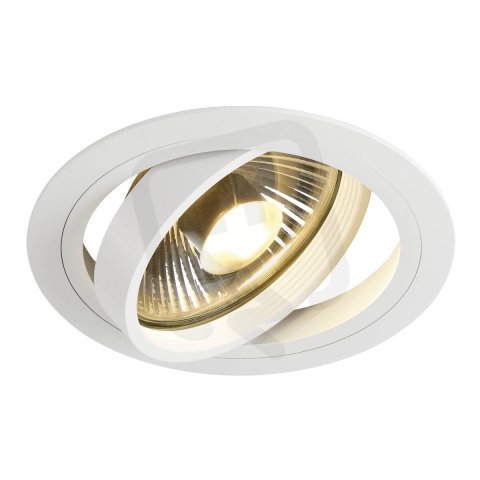 NEW TRIA I ES111 zapustna kruhova matna bila 230V GU10 ES111 75W 30° SLV 113540