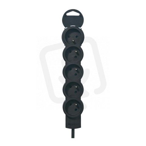 Legrand 050258 PRODLUŽOVACÍ PŘÍVOD OD 5X2P+T,1,5M ČERNÁ