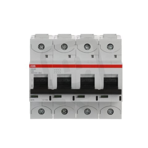 S804N-C63 jistič 4P char. C 63A s klecovou svorkou 36kA ABB 2CCS894001R0634
