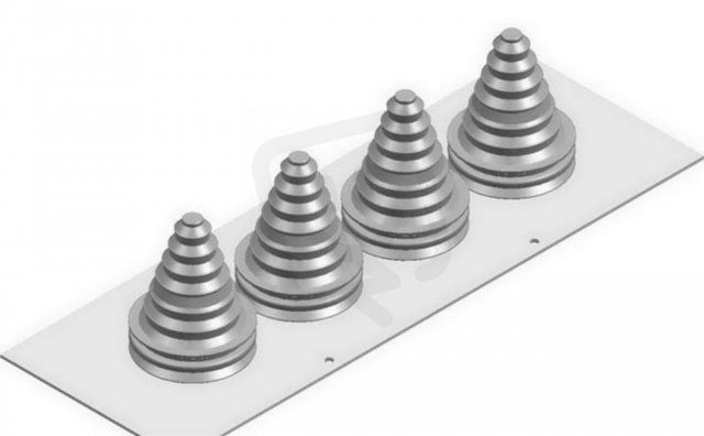 RZF14 Al deska s 8 průchodkami 14..68mm š.4 ABB 2CPX046617R9999