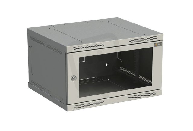 Rozvaděč nástěnný SENSA 6U 500mm, dveře sklo, RAL 7035 SOLARIX 83000181