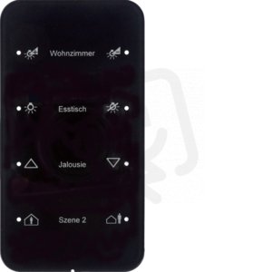 Dotykový sensor 4-násobný komfort R.1 sklo, černá BERKER 75144165