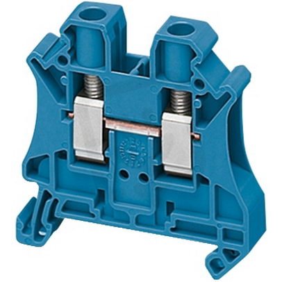 Šroubová svorka, 2 body, 6mm2 modrá (obj. mn. 50ks) SCHNEIDER NSYTRV62BL
